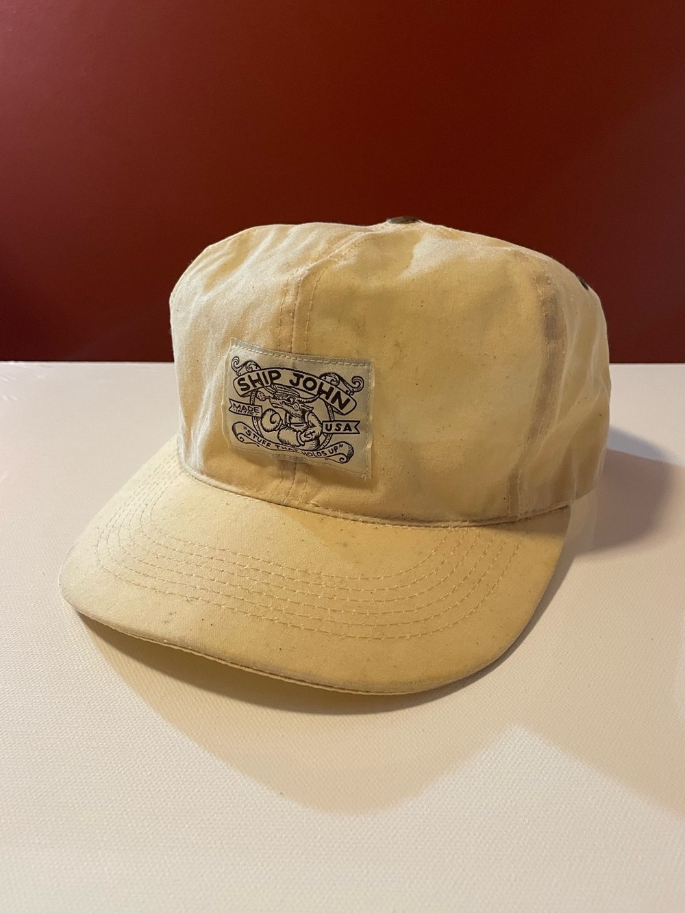 Ship John Men’s Waxed Wills USA Made Hunting Ventilated Hat Rain Cap Hat